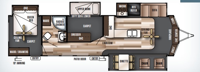 Wildwood Lodge Trailer 37'